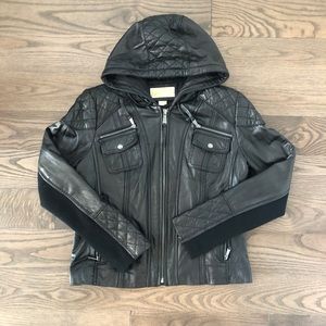 Michael Kors Women’s Leather Jacket. Size Large.